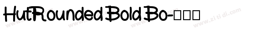 HutRounded Bold Bo字体转换
